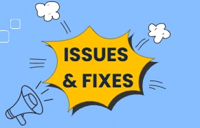 issues and fix